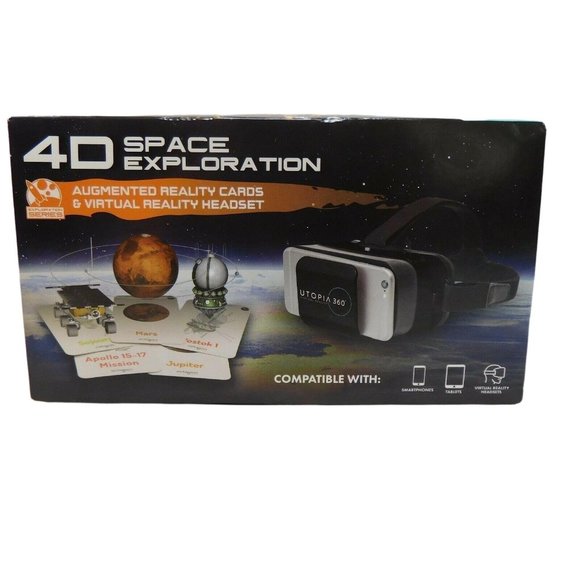 4D Space Exploration Augmented Reality Cards and Virtual Reality Headset NIP - Picture 2 of 6